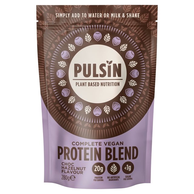 Pulsin Complete Vegan Protein Blend Hazelnut, 280g