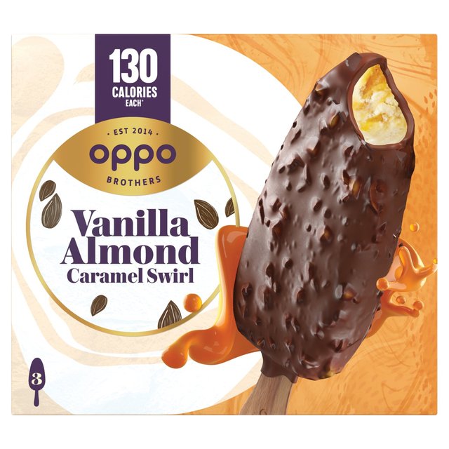 Oppo Brothers Vanilla Almond Caramel Swirl, 3 x 80ml