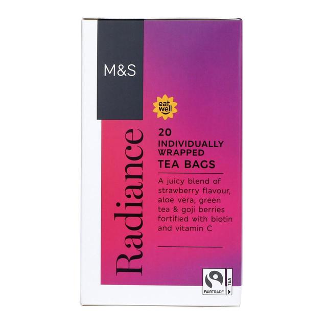 M & S Radiance Infusion Teabags, 20 Per Pack