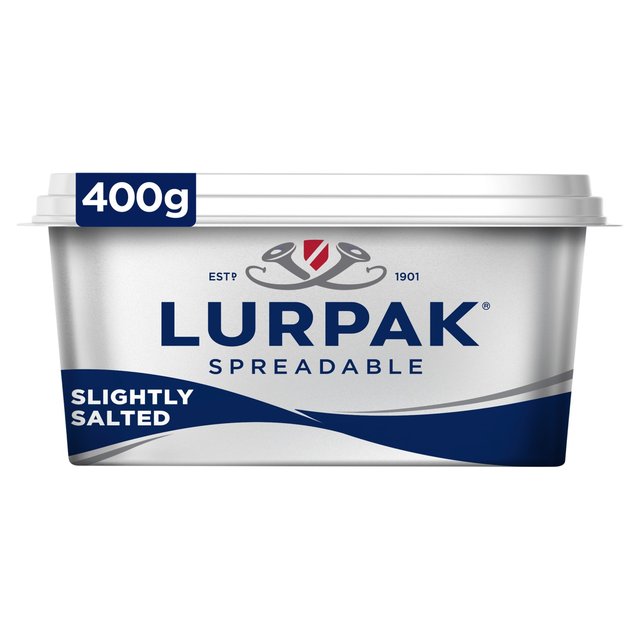 Lurpak Slightly Salted Spreadable Blend of Butter and Rapeseed Oil, 400g