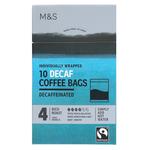 M&S Individually Wrapped Decaffeinated Coffee Bags