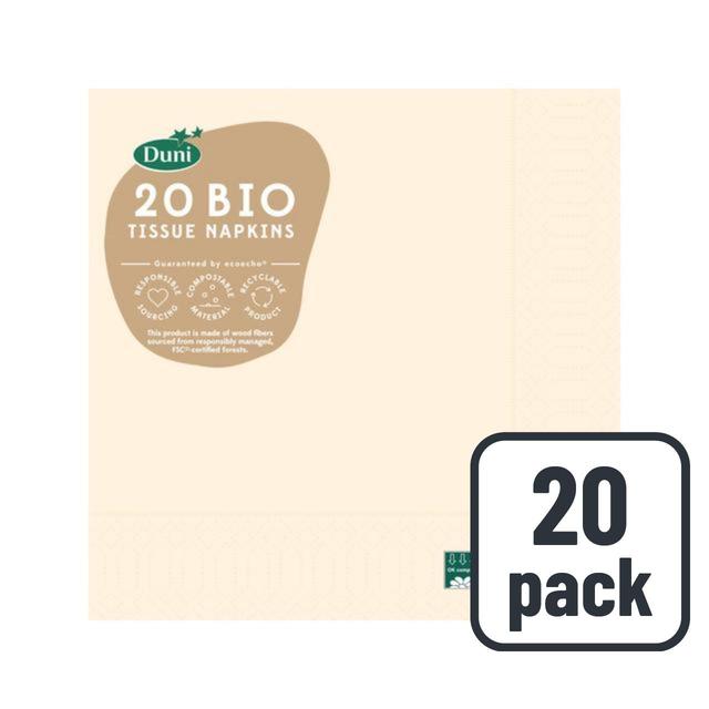 Duni Cream Compostable Paper Napkins, 20 per Pack