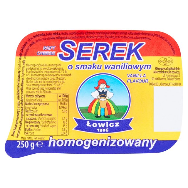 Lowicz Vanilla Soft Cheese, 250g