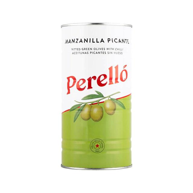 Brindisa Perello Manzanilla Pitted Olives Picante 600g