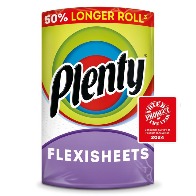Plenty Flexisheets 50% Longer Tubeless Kitchen Roll