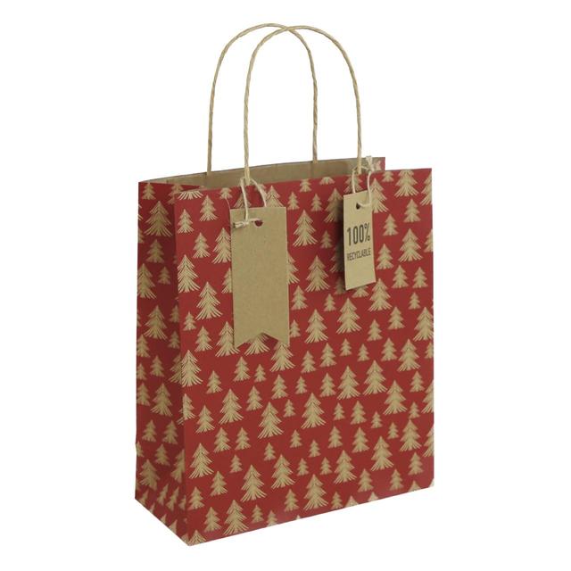 Kraft Christmas Tree Gift Bag | Ocado