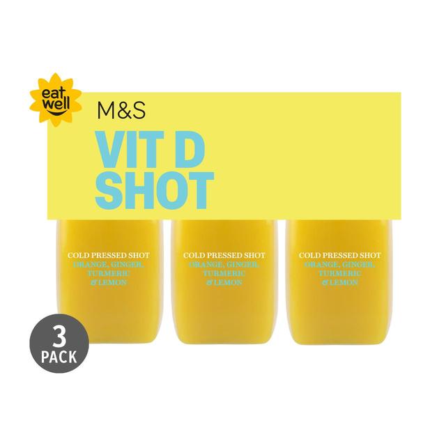 M & S Vitamin D Hit Juice Shot, 3 x 100ml
