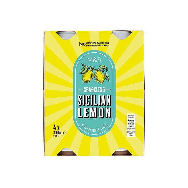 M & S Sparkling Sicilian Lemon Drink, 1.32L