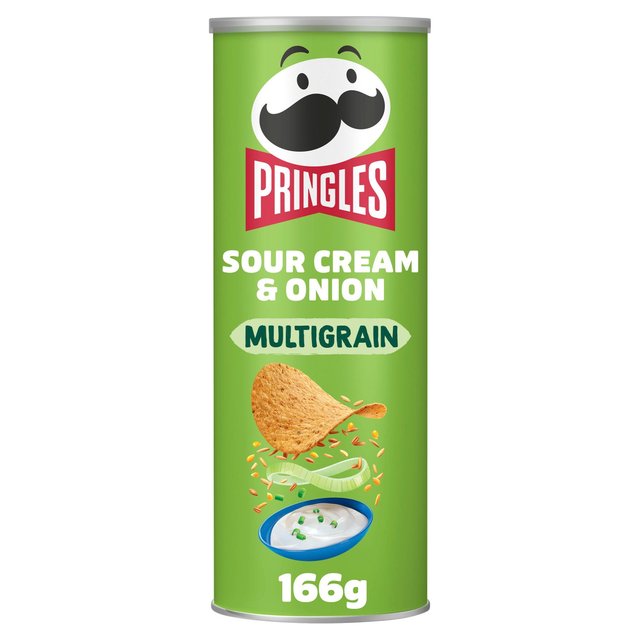 Pringles Multigrain Sour Cream & Onion Sharing Crisps, 166g