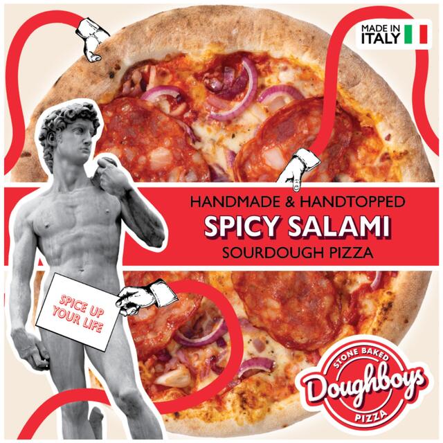 Doughboys Spicy Salami Pizza Ocado