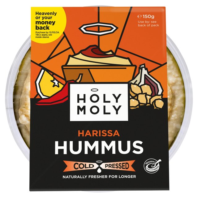 Holy Moly Harissa Hummus, 150g