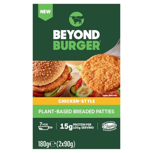 Beyond Meat Beyond Burger Chicken-Style Plant Based Patties, 2 x 90g