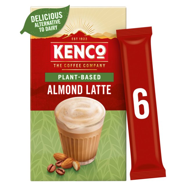 Kenco Plant Based Almond Latte Instant Coffee Sachets, 6 Per Pack