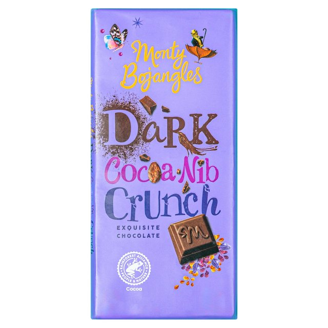 Monty Bojangles Dark Cocoa Nib Crunch Chocolate Bar, 150g