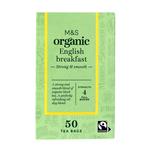 M&S Organic English Breakfast Teabags