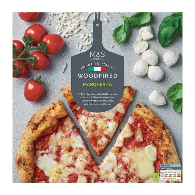 M & S Stonebaked Woodfired Margherita Pizza Frozen, 380g