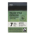 M&S Italian Style Espresso Coffee Pods