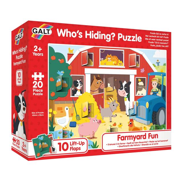 Galt Who’s Hiding Puzzle, Farmyard Fun