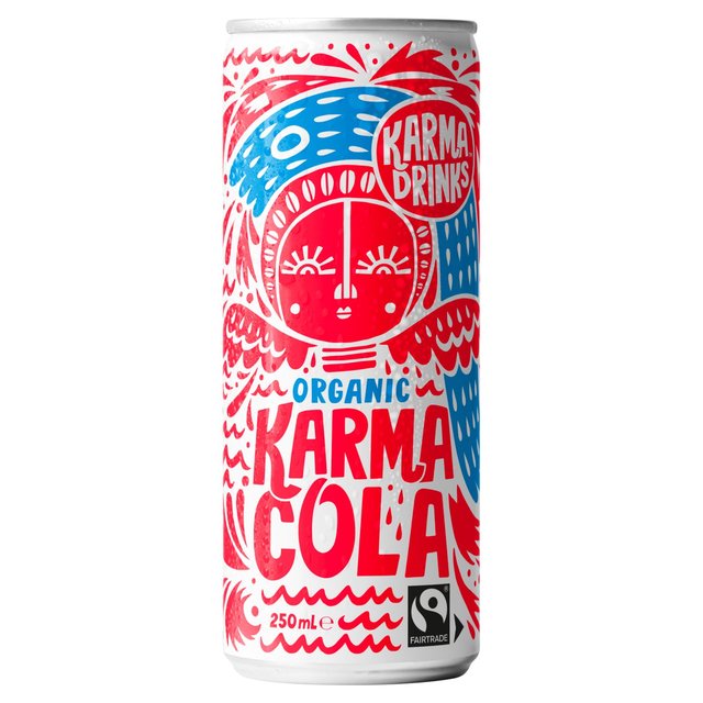 Karma Drinks Cola Cans, 250ml