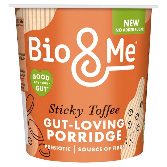 Bio & Me Sticky Toffee Pudding Porridge Pot, 58g