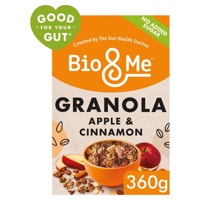Bio & Me Apple & Cinnamon Prebiotic Granola, 360g