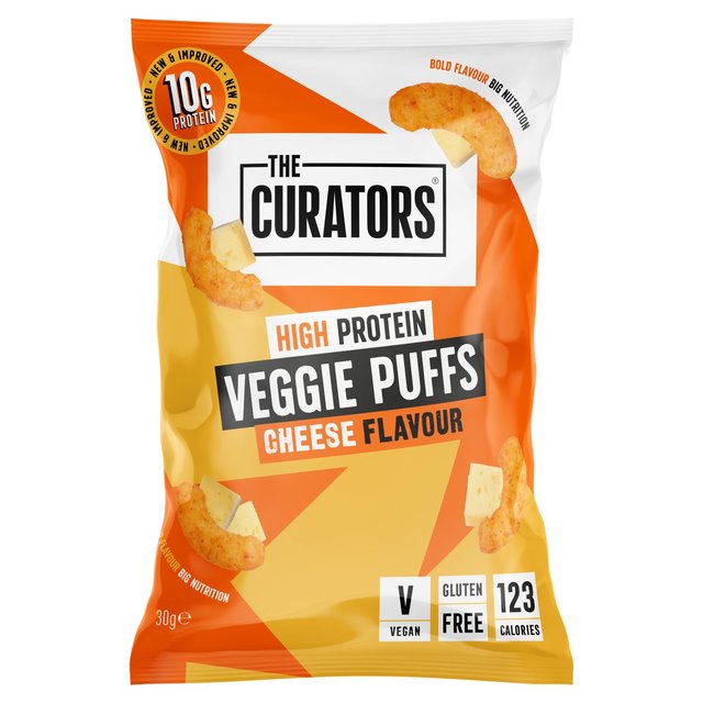 The Curators High Protein Cheese Veggie Puffs, 30g