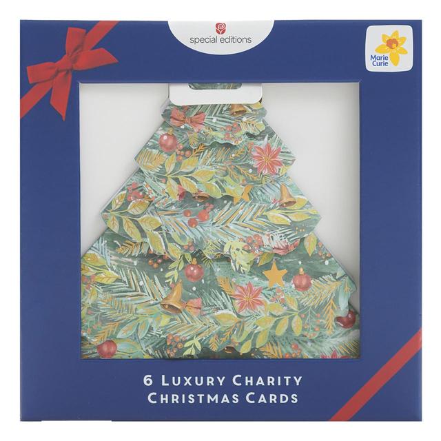 UK Greetings Marie Curie Charity 3D Christmas Card Pack, 6 per Pack