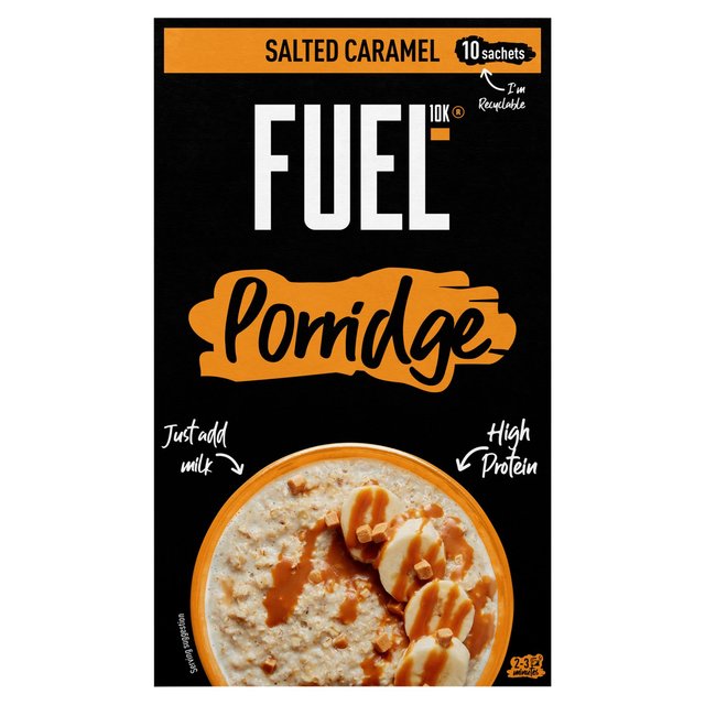 FUEL10K Porridge Sachet Salted Caramel, 10 x 36g