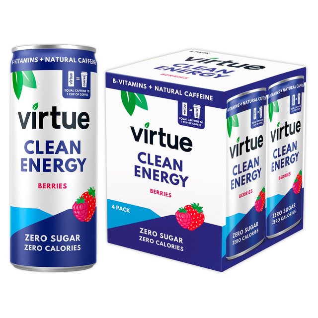Virtue Clean Energy Berries, 4 x 250ml