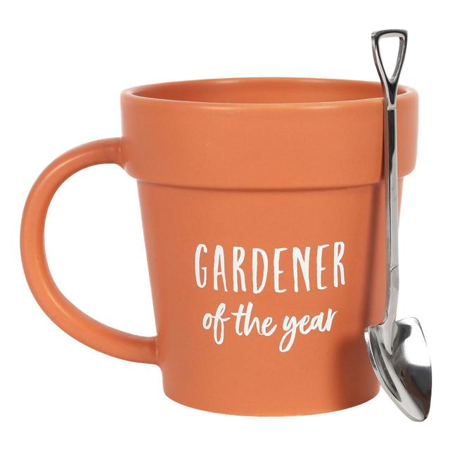 Something Different Gardener of the Year Pot Mug and Shovel Spoon