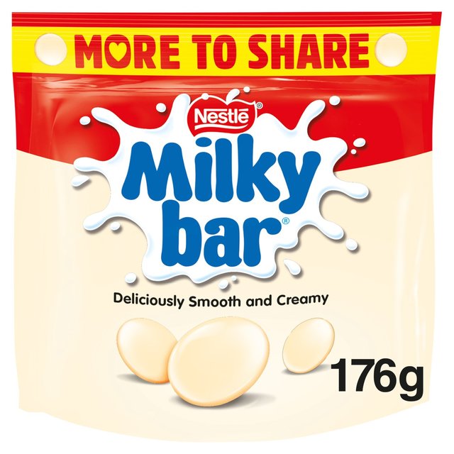 Milkybar White Chocolate Giant Buttons Sharing Bag, 176g