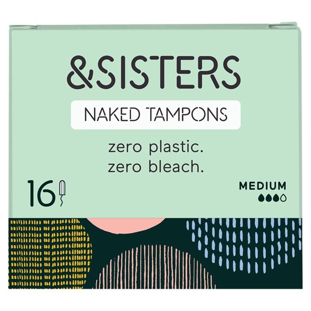 &sisters Gynaecologist Approved Non-Applicator Tampons Medium, 16 Per Pack