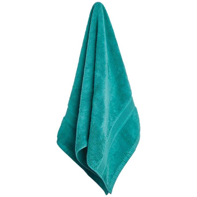 M & S Super Soft Pure Cotton Antibacterial Towel Face Towels 2pk, Teal, 2 Per Pack