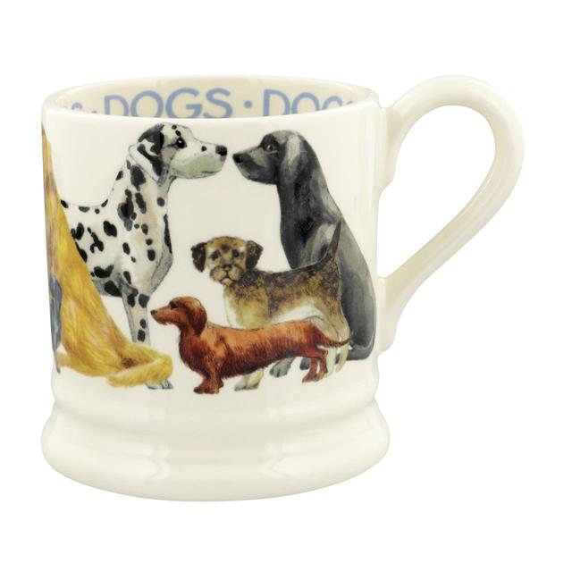 Emma Bridgewater Dogs Dogs All Over 1/2 Pint Mug, 9x8x12cm