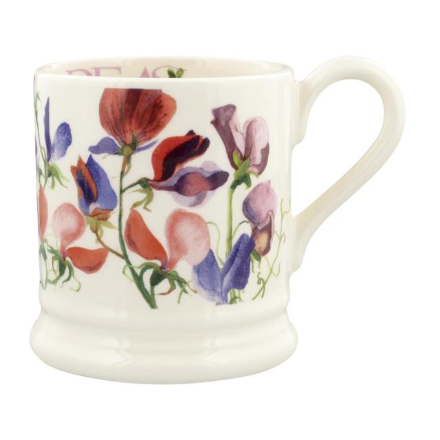Emma Bridgewater Flowers Sweet Pea Multi 1/2 Pint Mug, 9x8x12cm