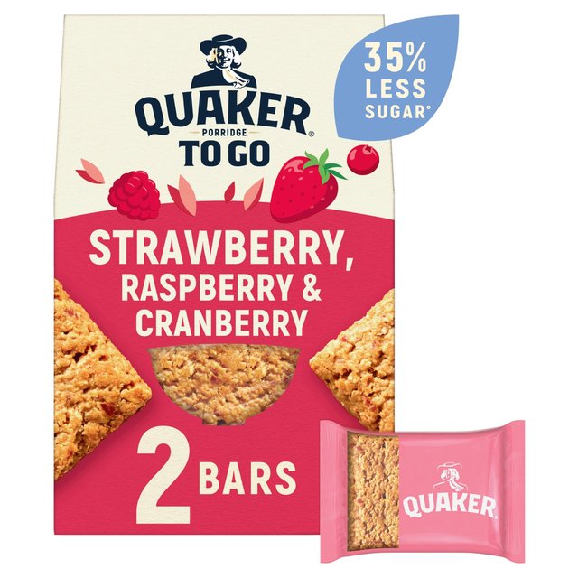 Quaker Porridge to Go Mixed Berries, 2 Per Pack