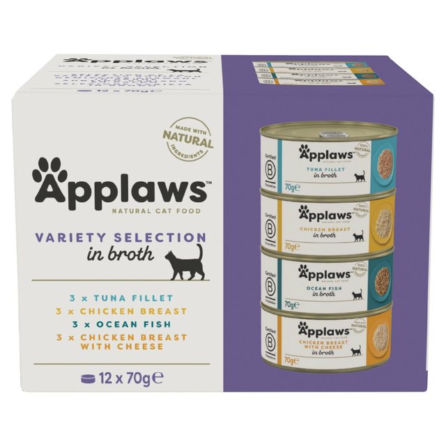 Applaws Cat Tin Multipack Supreme Collection, 12 x 70g