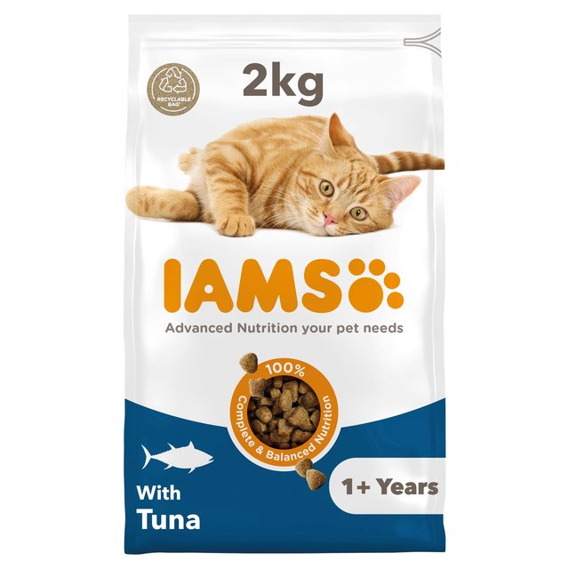 Iams Adult Dry Cat Food Tuna, 2kg