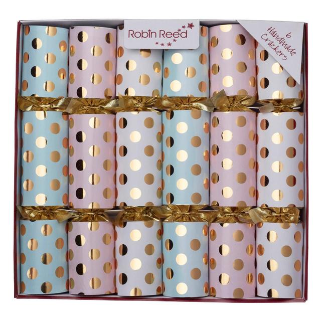 Robin Reed Lily O’Brien Chocolate Filled Christmas Crackers, 6 Per Pack