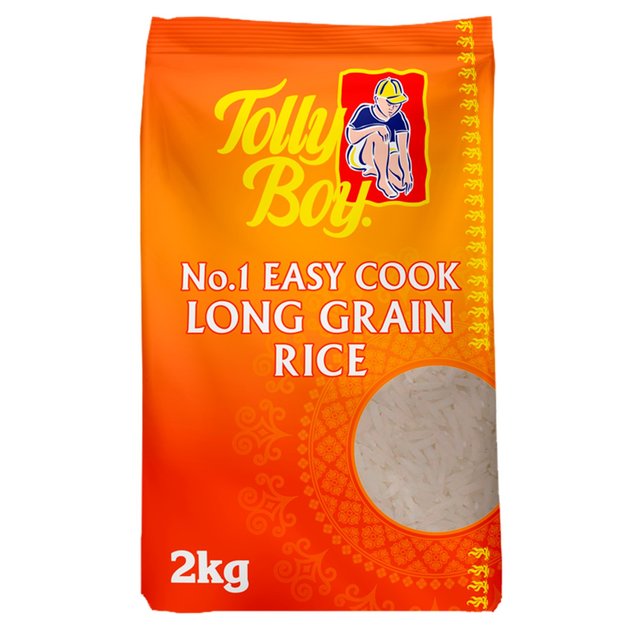 Tolly Boy Easy Cook Long Grain Rice Parboiled, 2kg