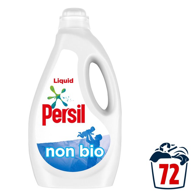 Persil Non Bio Laundry Washing Liquid Detergent 72 Wash, 1944ml