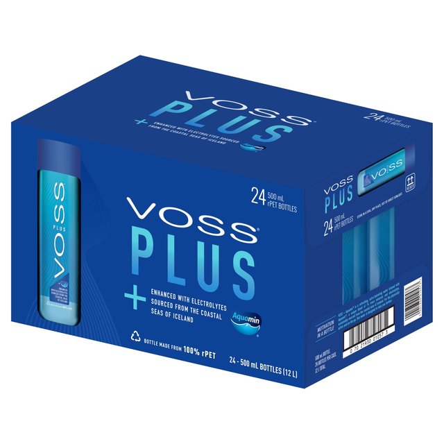 Voss Plus Still Rpet Bottle, 24 x 500ml