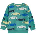 M&S Cars Sweatshirt, 2-7 Years, Green Mix