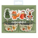 Christmas Woodland Cupcake Cases Kit