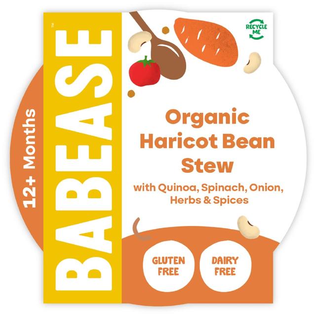 Babease Organic Haricot Bean Stew Baby Food Pot 12+months, 200g