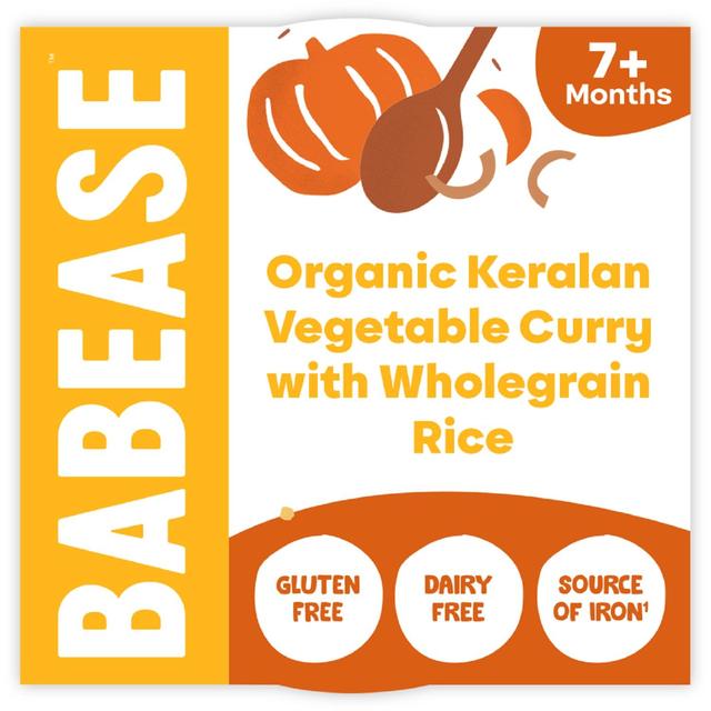 Babease Organic Keralan Vegetable Curry Baby Food Pot 7+months, 130g
