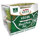 Sacla' Vegan Basil Pesto Pots