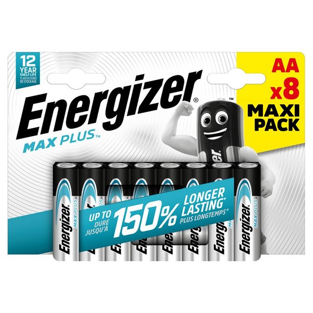 Energizer Max Plus AA, 8 Per Pack