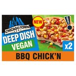 Chicago Town 2 Deep Dish Vegan BBQ Chicken Mini Pizzas