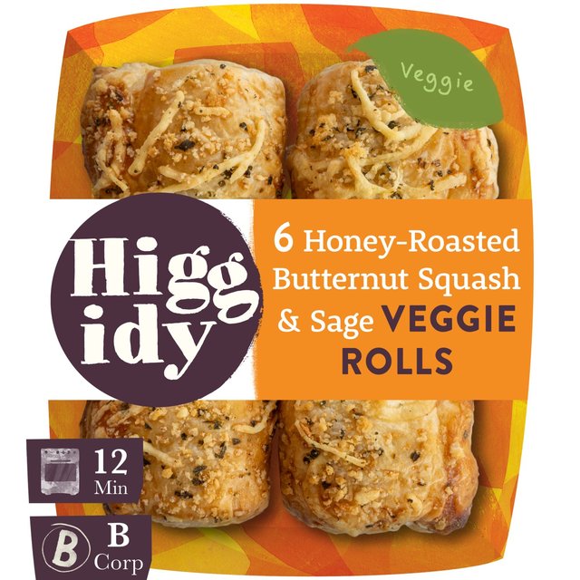 Higgidy Honey Roasted Root Vegetable Rolls, 160g